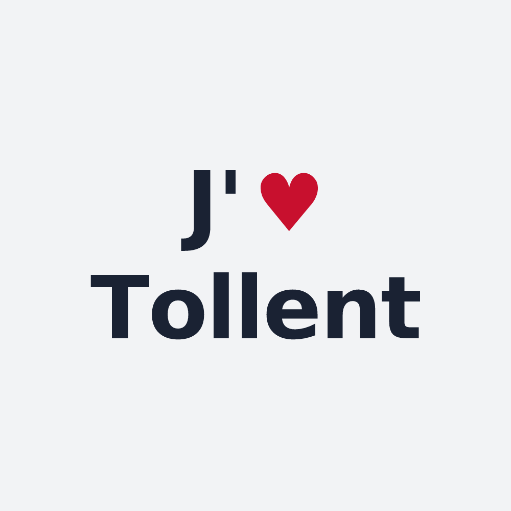 Poster personnalisé Tollent — design J'aime Tollent