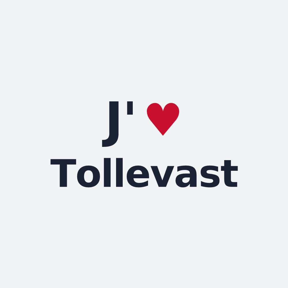 Poster personnalisé Tollevast — design J'aime Tollevast