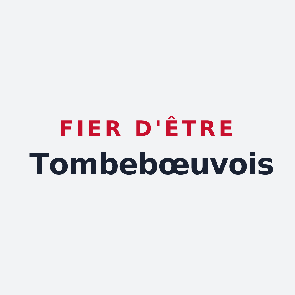 Poster « Fier d'être Tombebœuvois » — design pour Tombebœuf