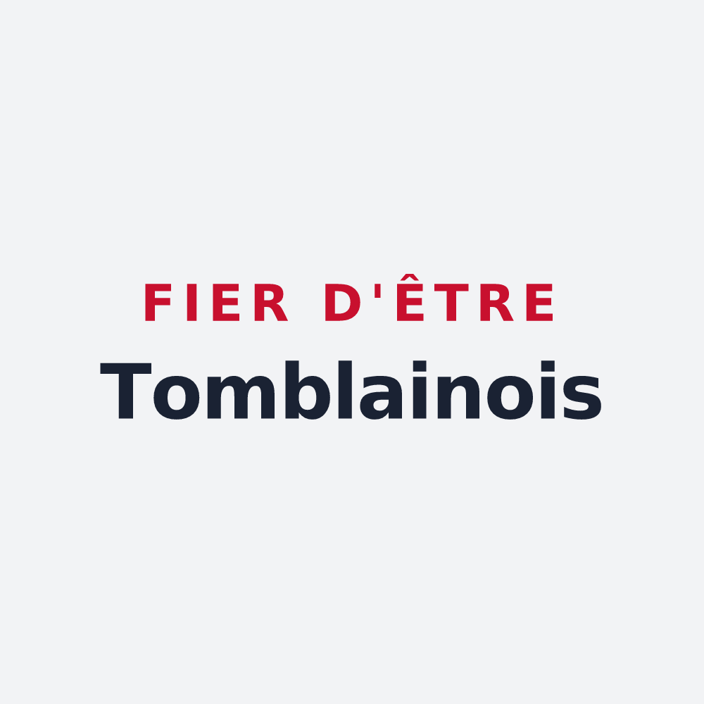 Poster « Fier d'être Tomblainois » — design pour Tomblaine