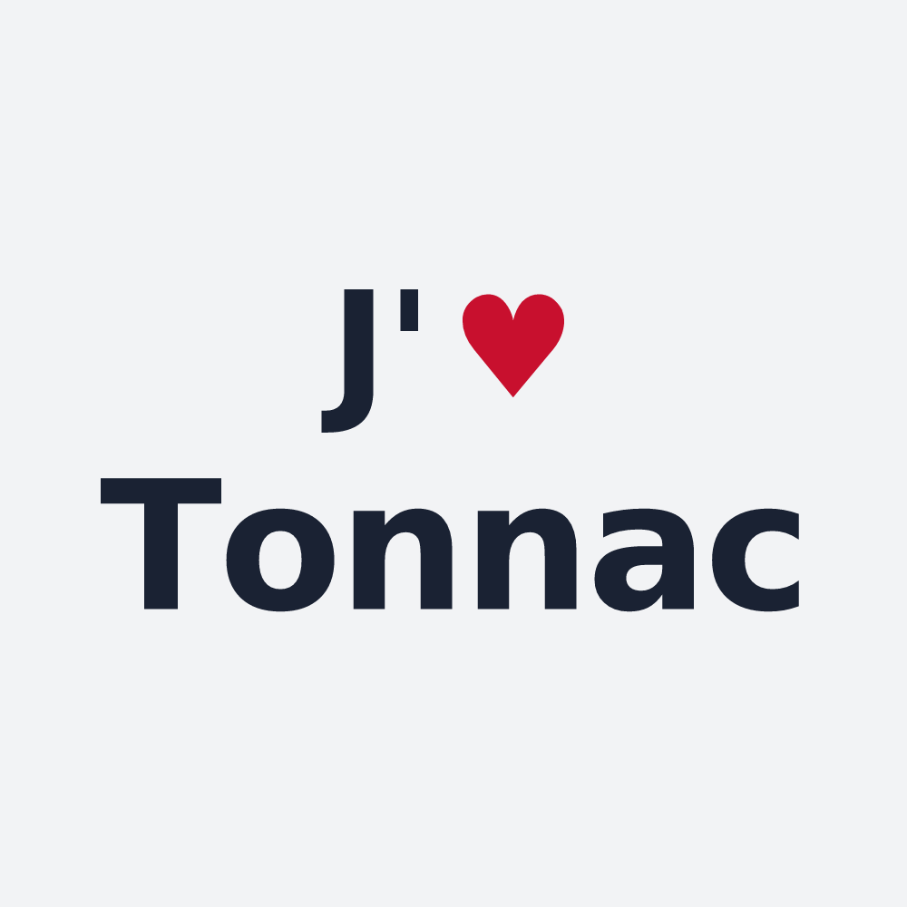 Poster personnalisé Tonnac — design J'aime Tonnac