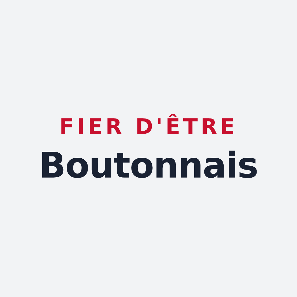 Poster « Fier d'être Boutonnais » — design pour Tonnay-Boutonne