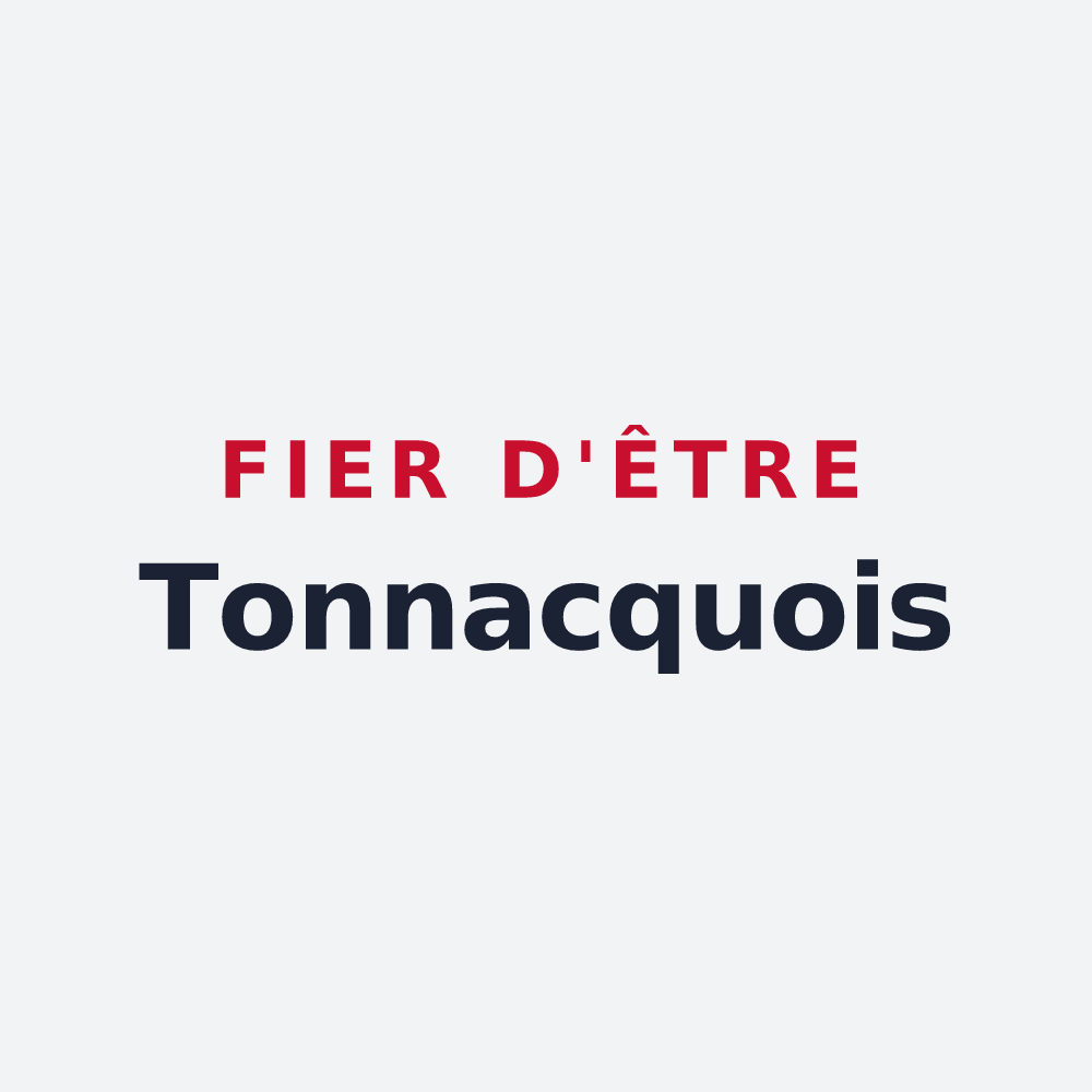 Poster « Fier d'être Tonnacquois » — design pour Tonnay-Charente