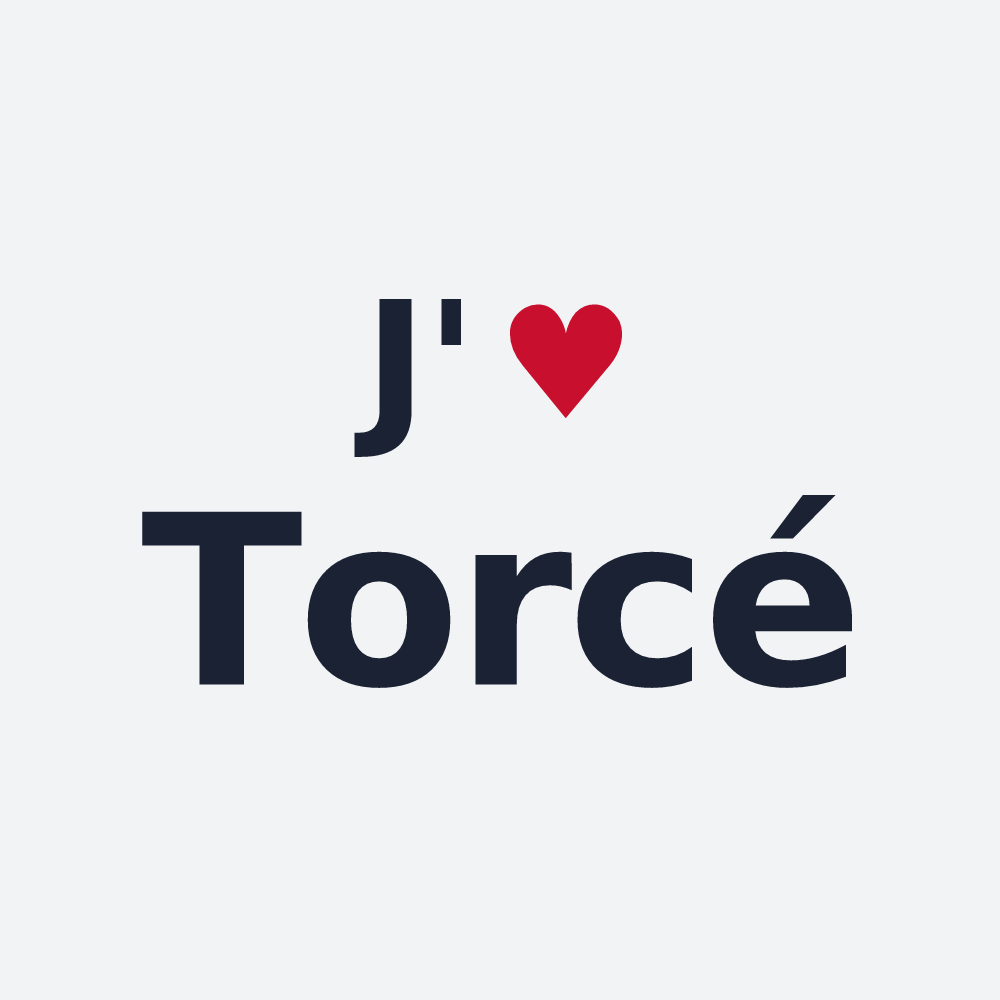 Poster personnalisé Torcé — design J'aime Torcé
