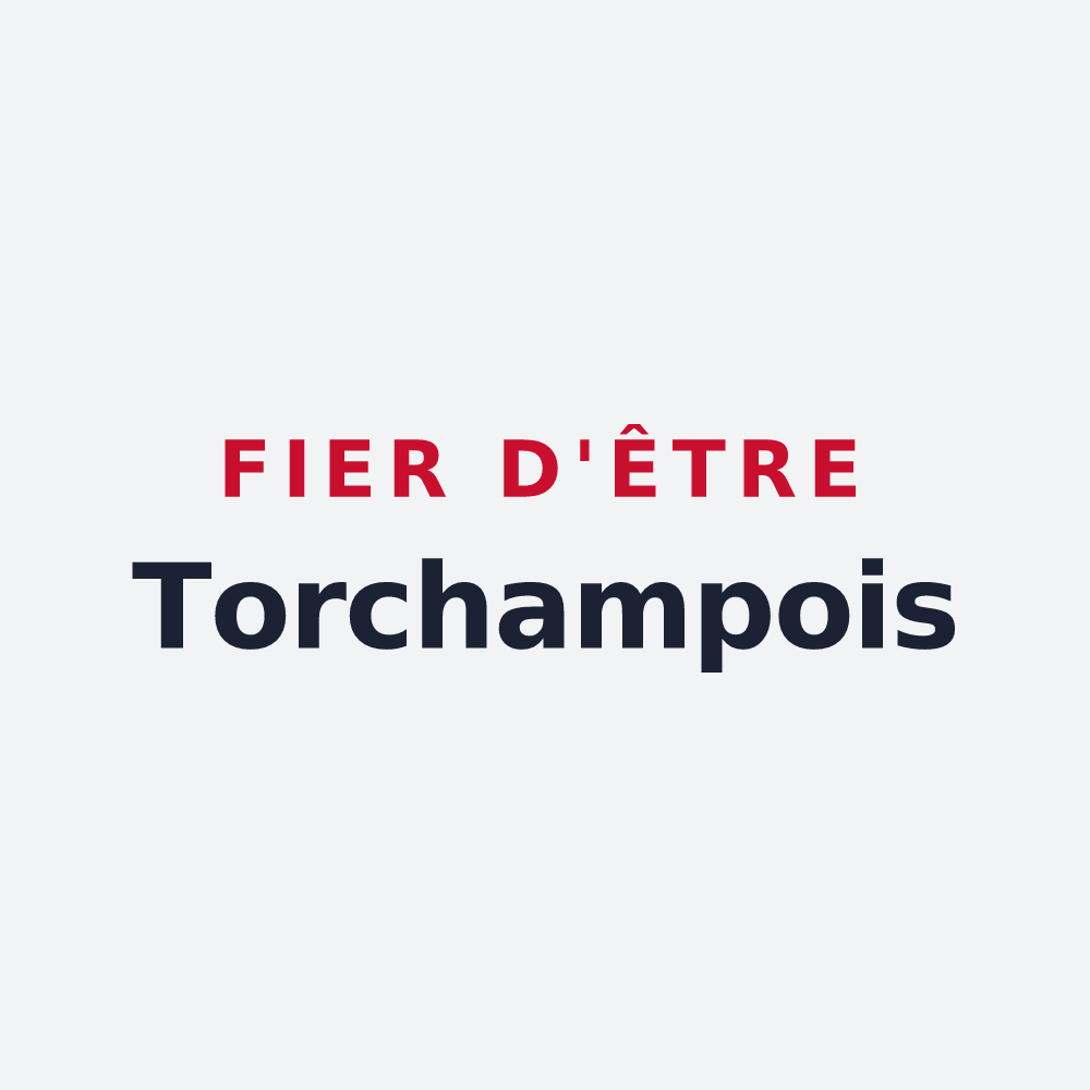 Poster « Fier d'être Torchampois » — design pour Torchamp