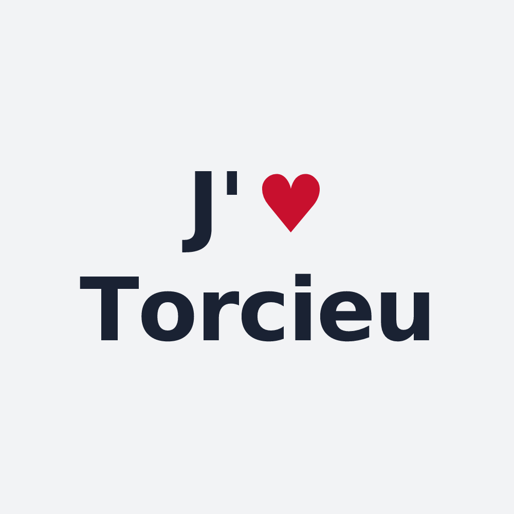 Poster personnalisé Torcieu — design « J'aime Torcieu » imprimé sur le poster