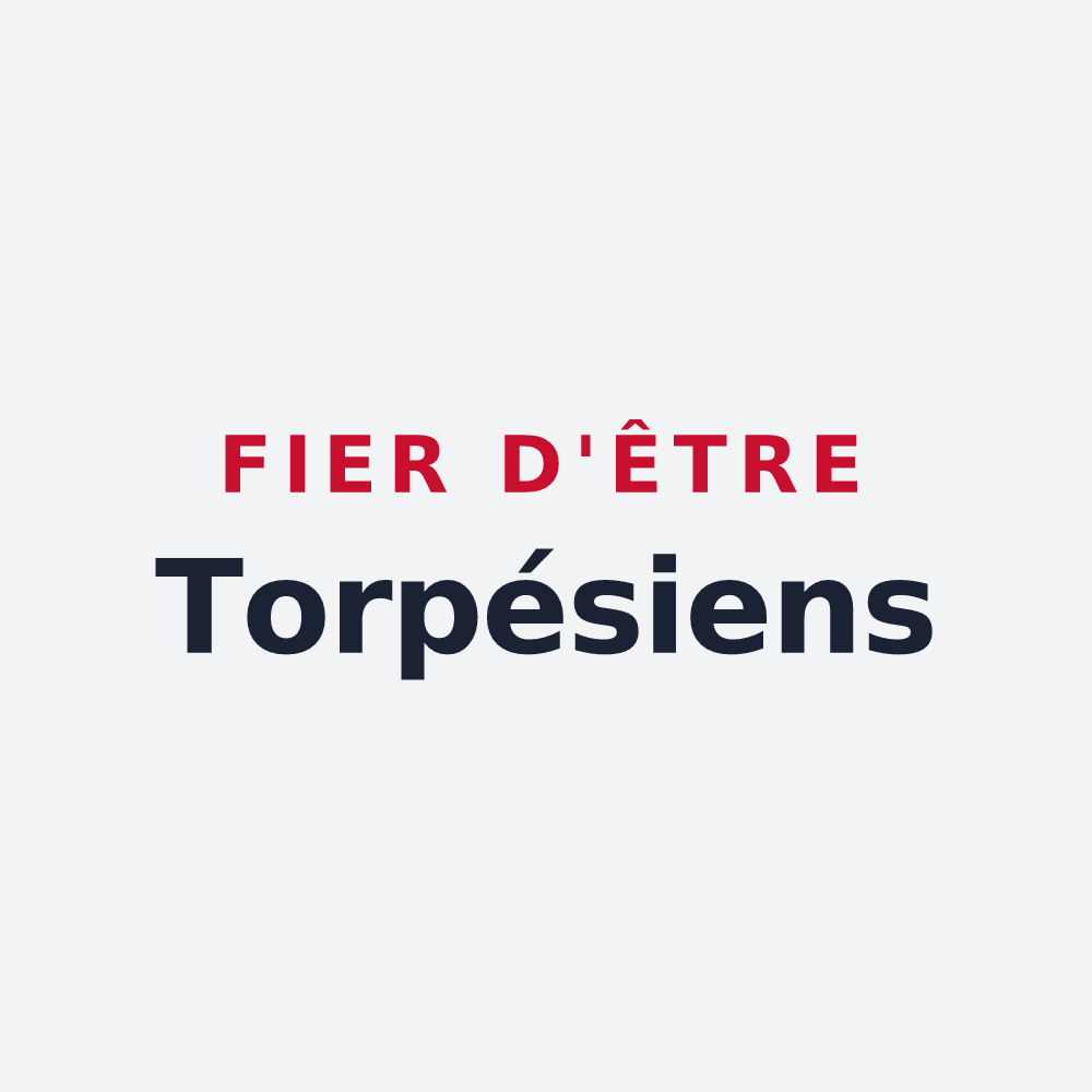 Poster « Fier d'être Torpésiens » — design pour Torpes
