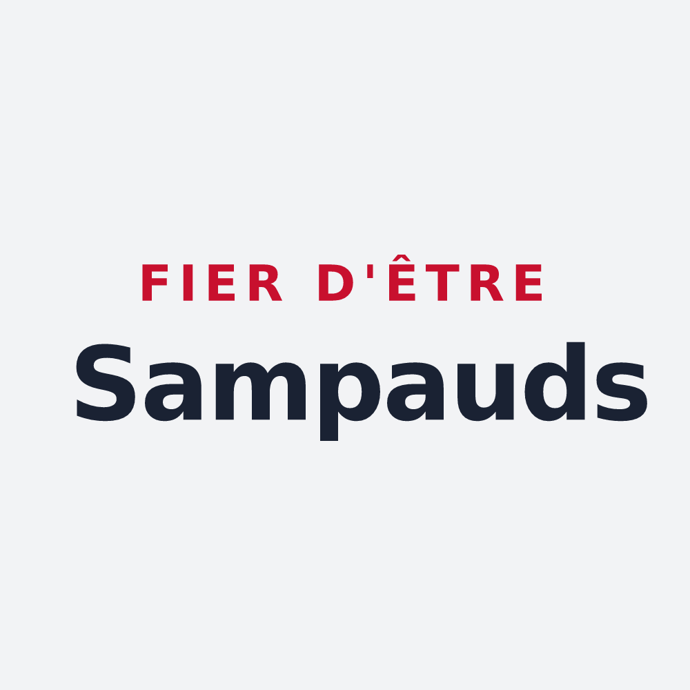 Poster « Fier d'être Sampauds » — design pour Tortebesse