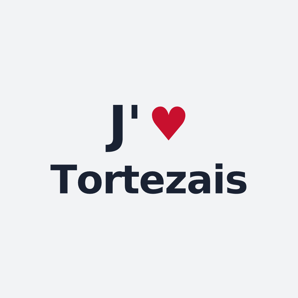 Poster personnalisé Tortezais — design J'aime Tortezais