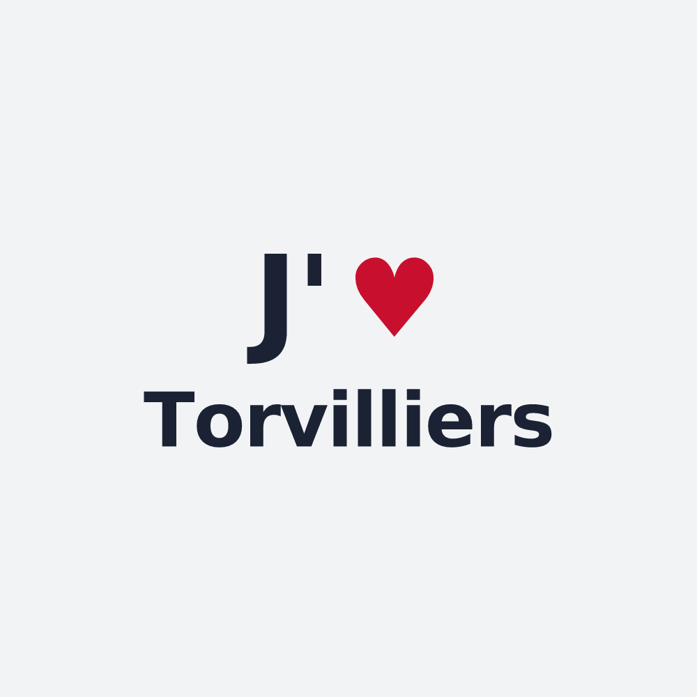 Poster personnalisé Torvilliers — design J'aime Torvilliers