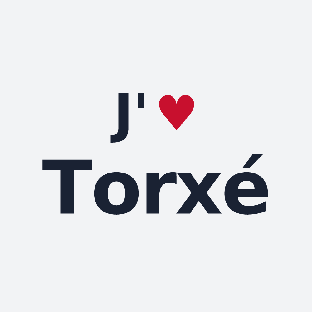 Poster personnalisé Torxé — design J'aime Torxé