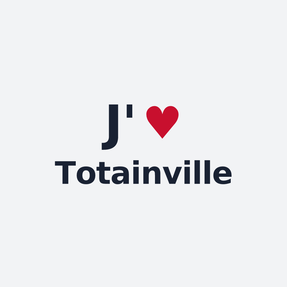 Poster personnalisé Totainville — design J'aime Totainville