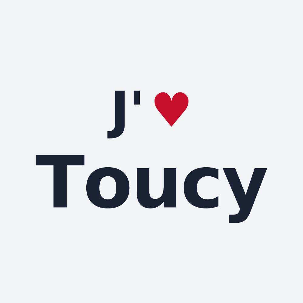 Poster personnalisé Toucy — design J'aime Toucy