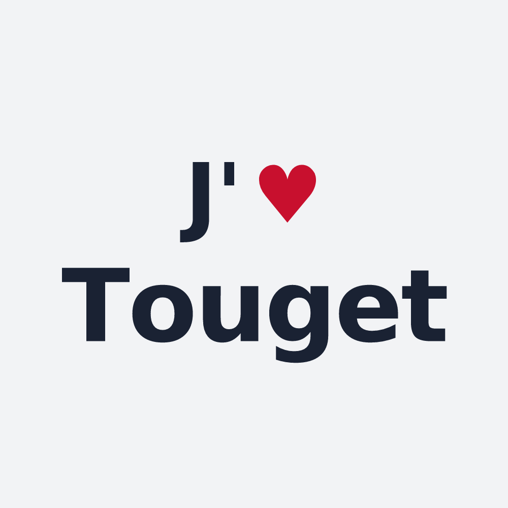 Poster personnalisé Touget — design J'aime Touget