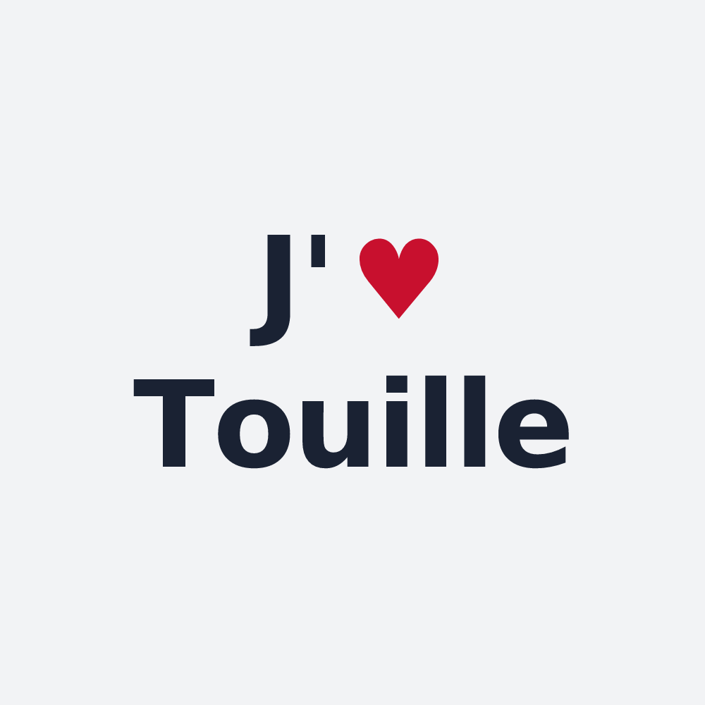 Poster personnalisé Touille — design J'aime Touille