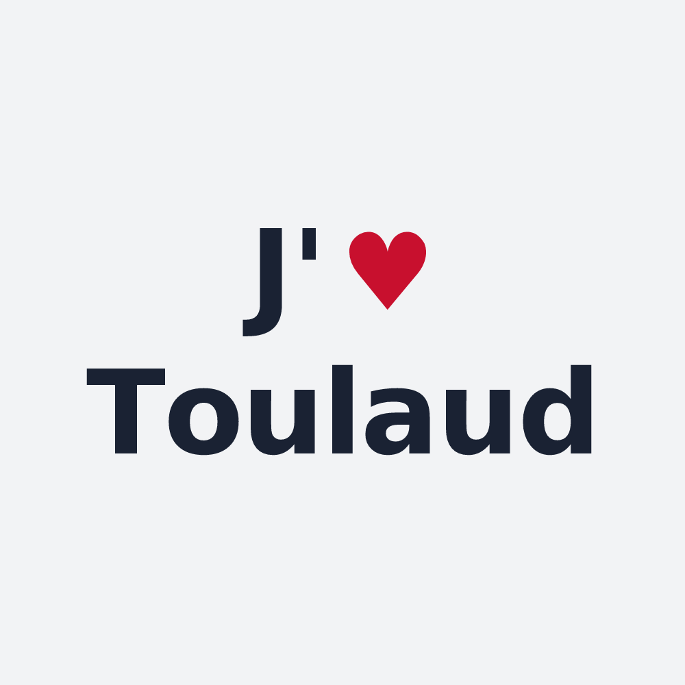 Poster personnalisé Toulaud — design J'aime Toulaud