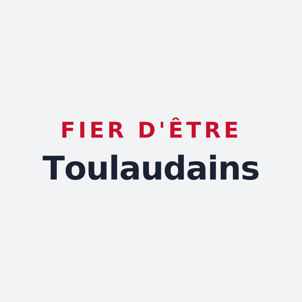 Poster « Fier d'être Toulaudains » — design pour Toulaud