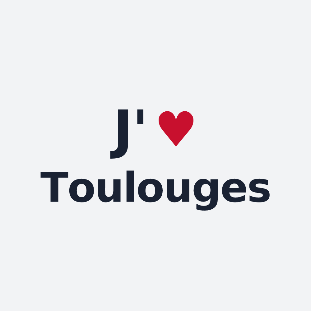Poster personnalisé Toulouges — design J'aime Toulouges