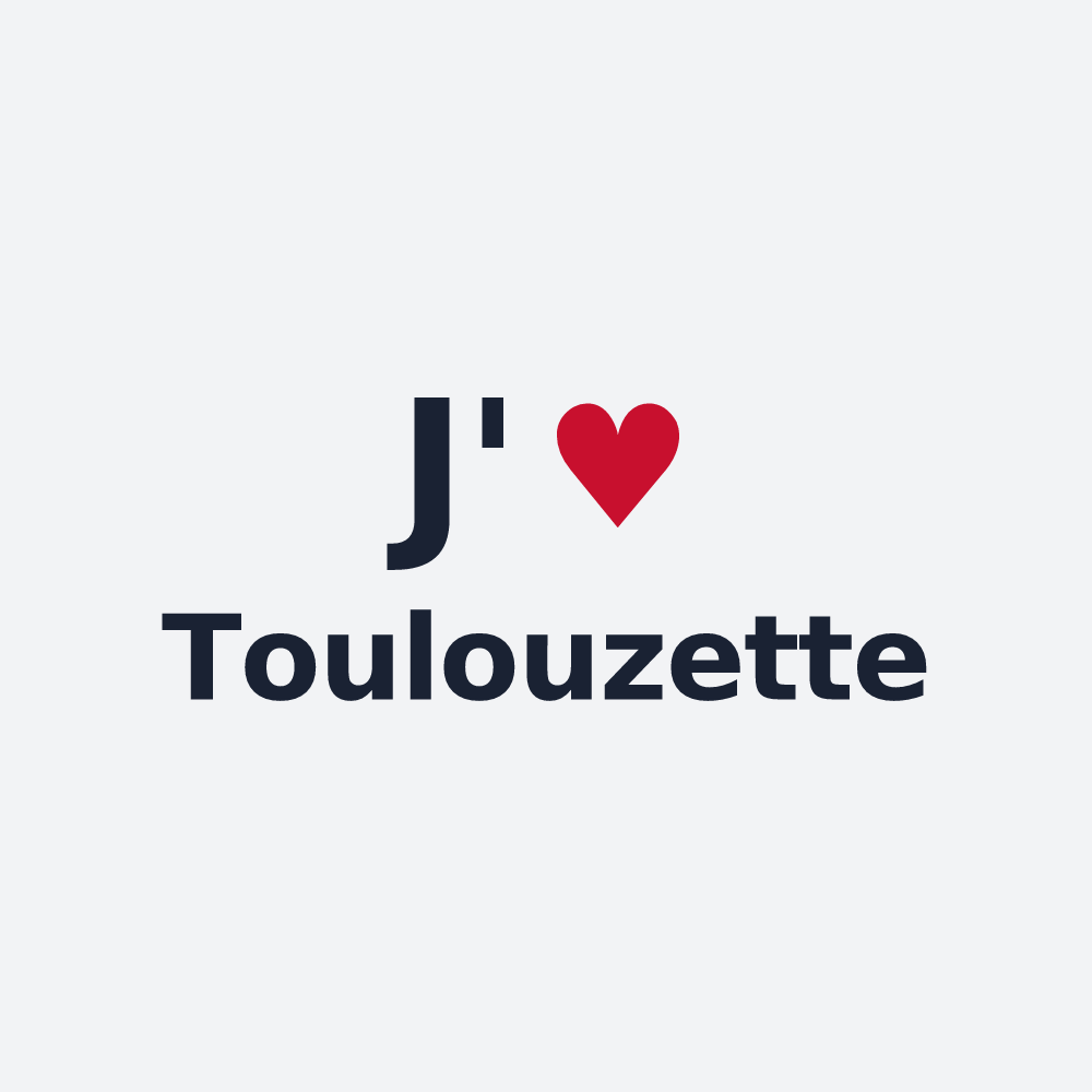 Poster personnalisé Toulouzette — design J'aime Toulouzette