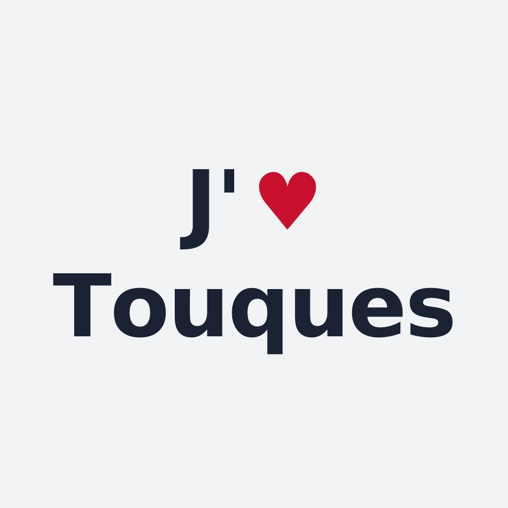 Poster personnalisé Touques — design J'aime Touques