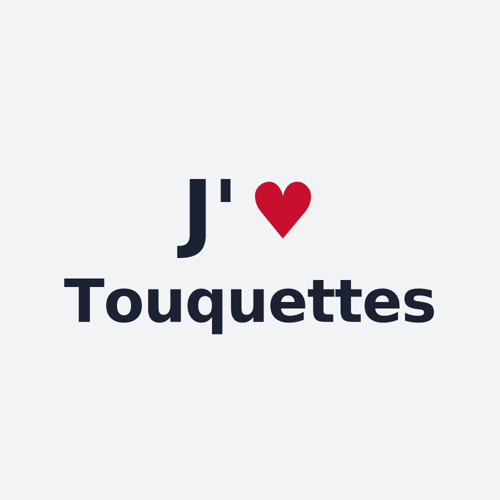 Poster personnalisé Touquettes — design J'aime Touquettes