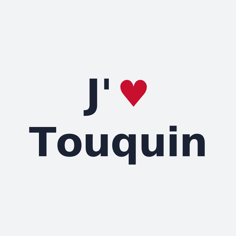 Poster personnalisé Touquin — design J'aime Touquin