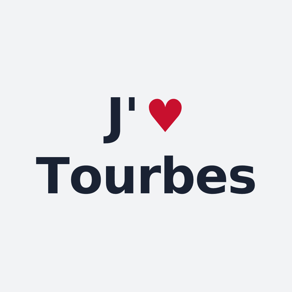 Poster personnalisé Tourbes — design J'aime Tourbes