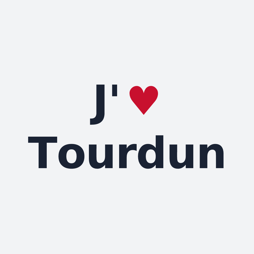 Poster personnalisé Tourdun — design J'aime Tourdun