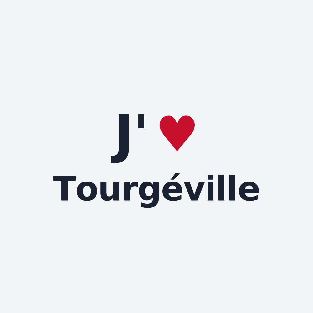 Poster personnalisé Tourgéville — design J'aime Tourgéville