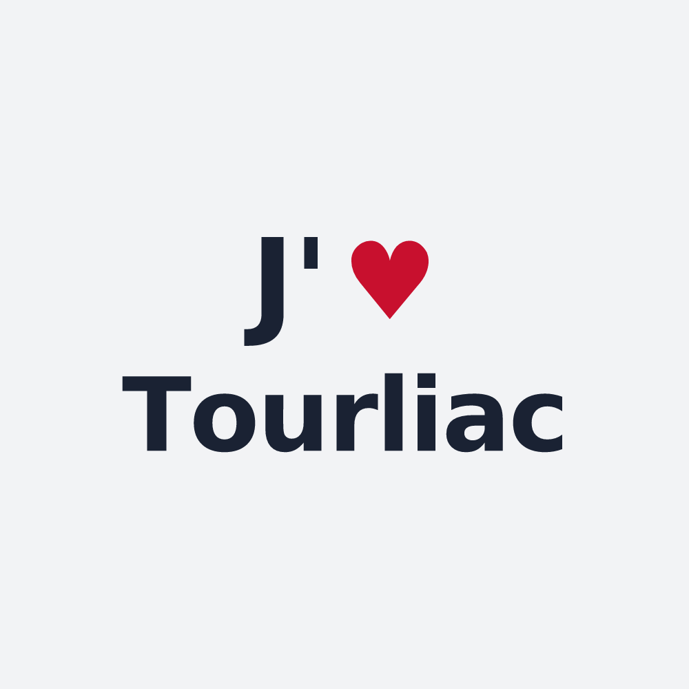 Poster personnalisé Tourliac — design J'aime Tourliac