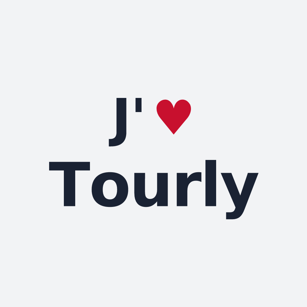Poster personnalisé Tourly — design J'aime Tourly