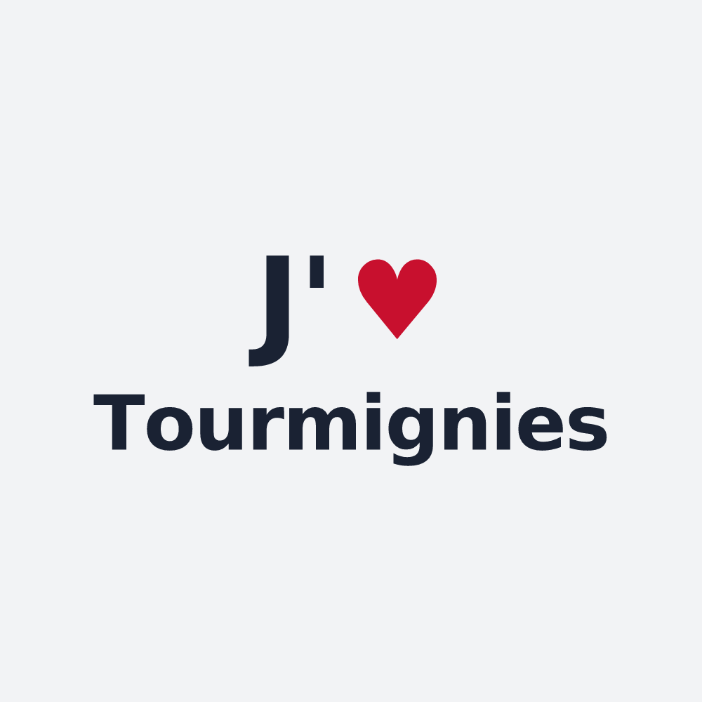 Poster personnalisé Tourmignies — design « J'aime Tourmignies » imprimé sur le poster