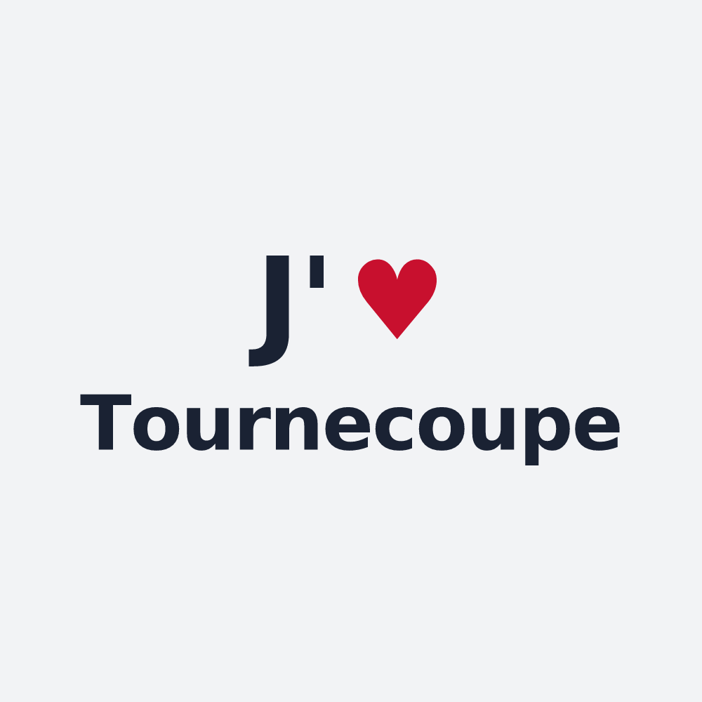 Poster personnalisé Tournecoupe — design J'aime Tournecoupe