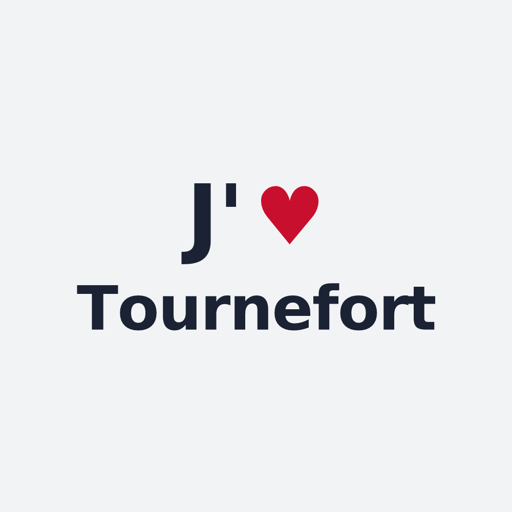 Poster personnalisé Tournefort — design J'aime Tournefort