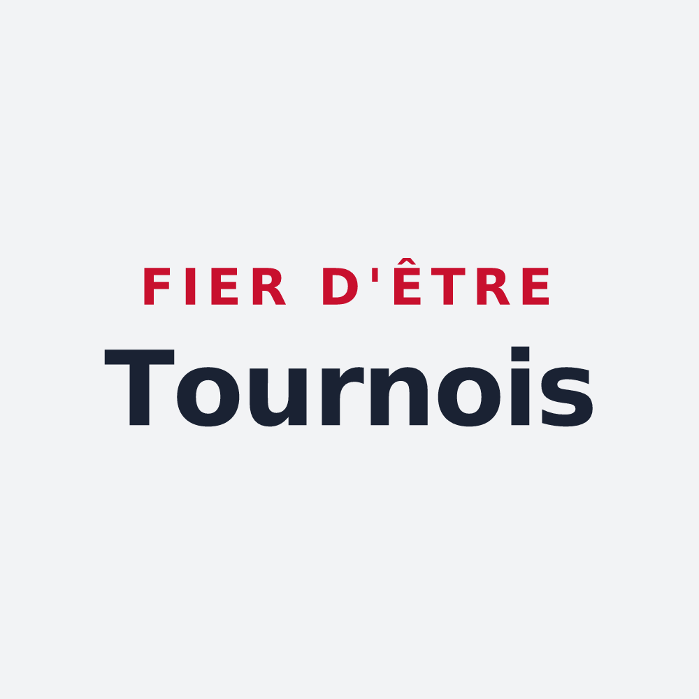 Poster « Fier d'être Tournois » — design pour Tournes