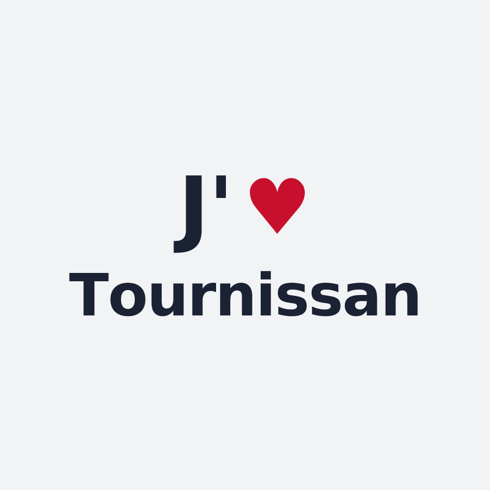 Poster personnalisé Tournissan — design J'aime Tournissan