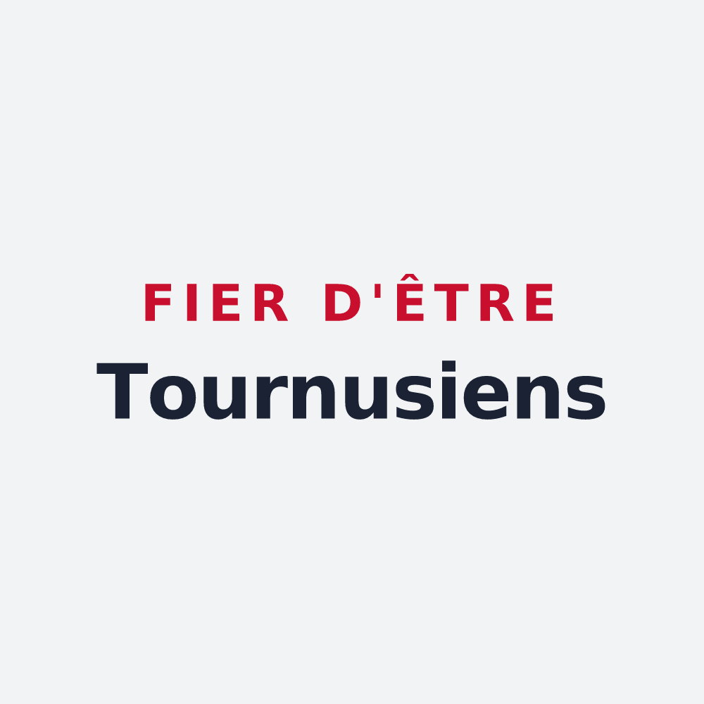 Poster « Fier d'être Tournusiens » — design pour Tournus