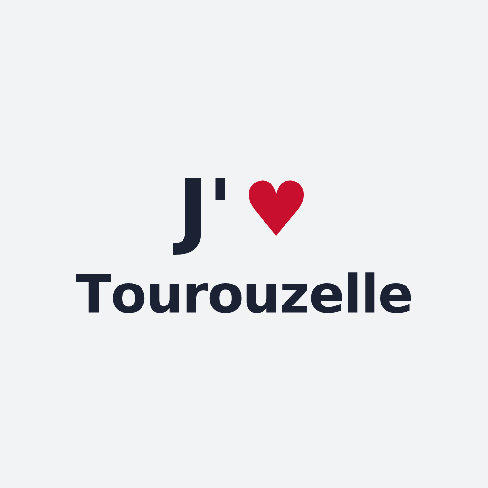 Poster personnalisé Tourouzelle — design J'aime Tourouzelle