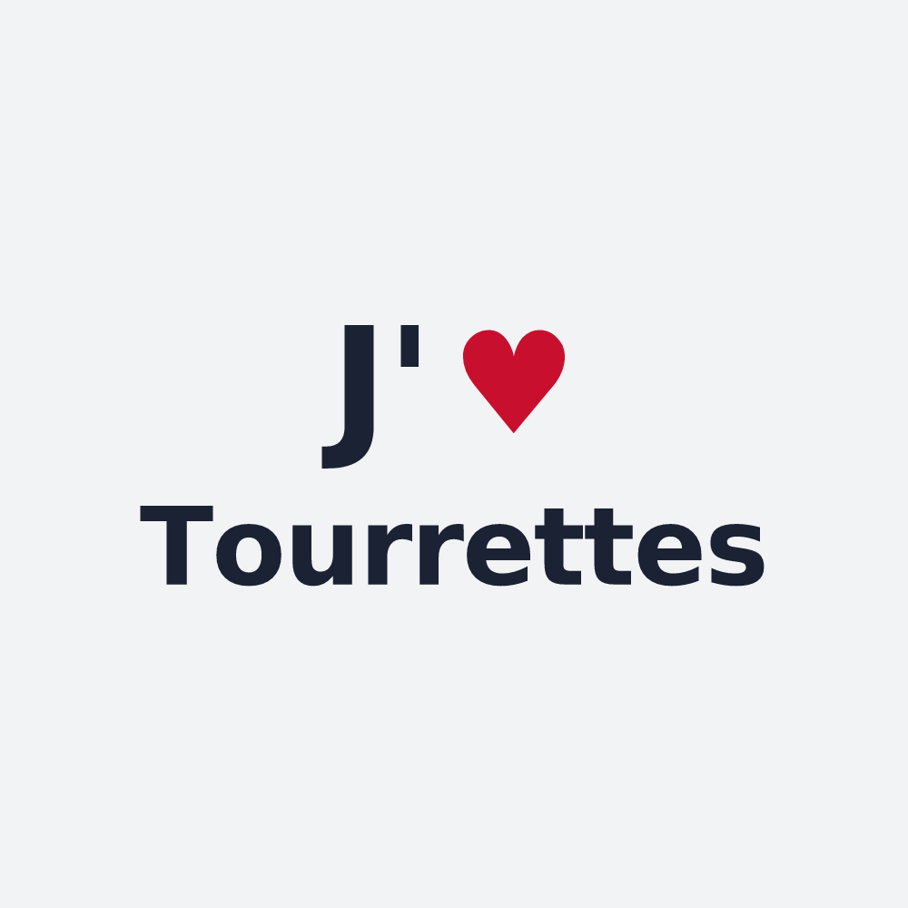 Poster personnalisé Tourrettes — design J'aime Tourrettes