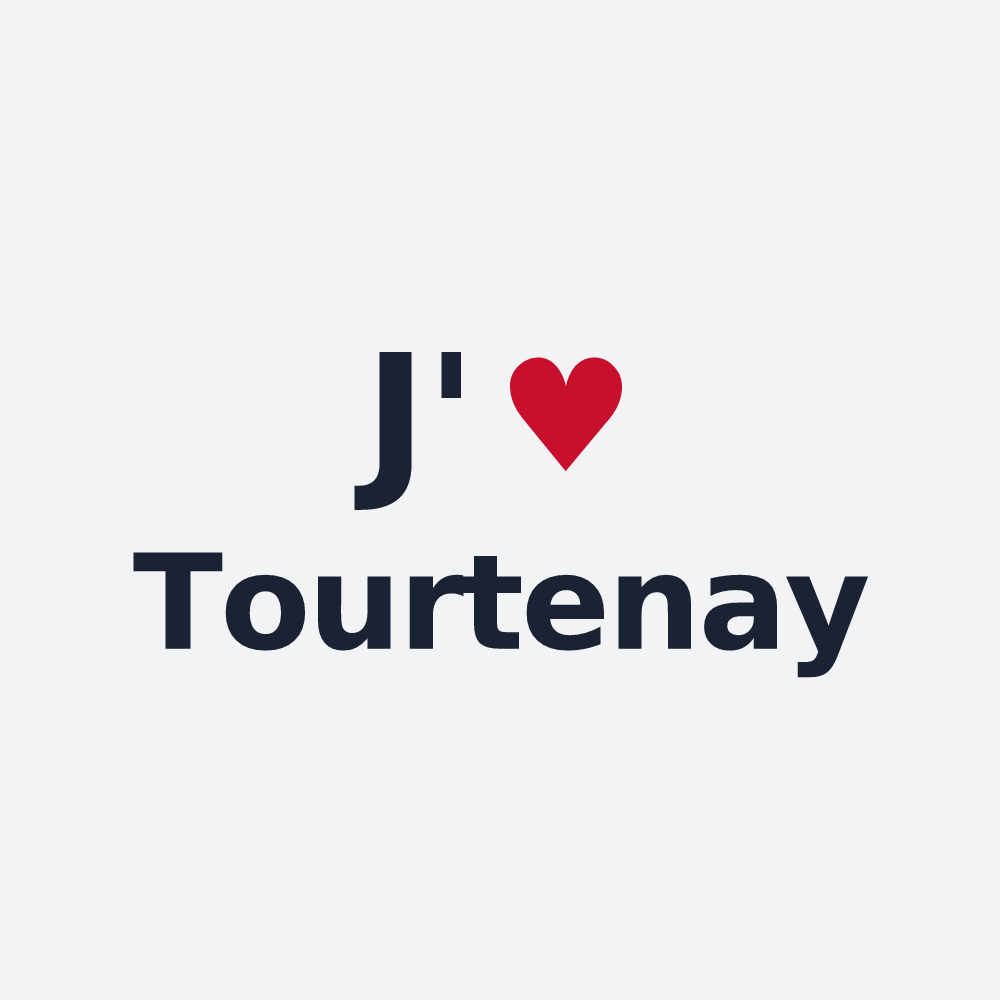 Poster personnalisé Tourtenay — design J'aime Tourtenay
