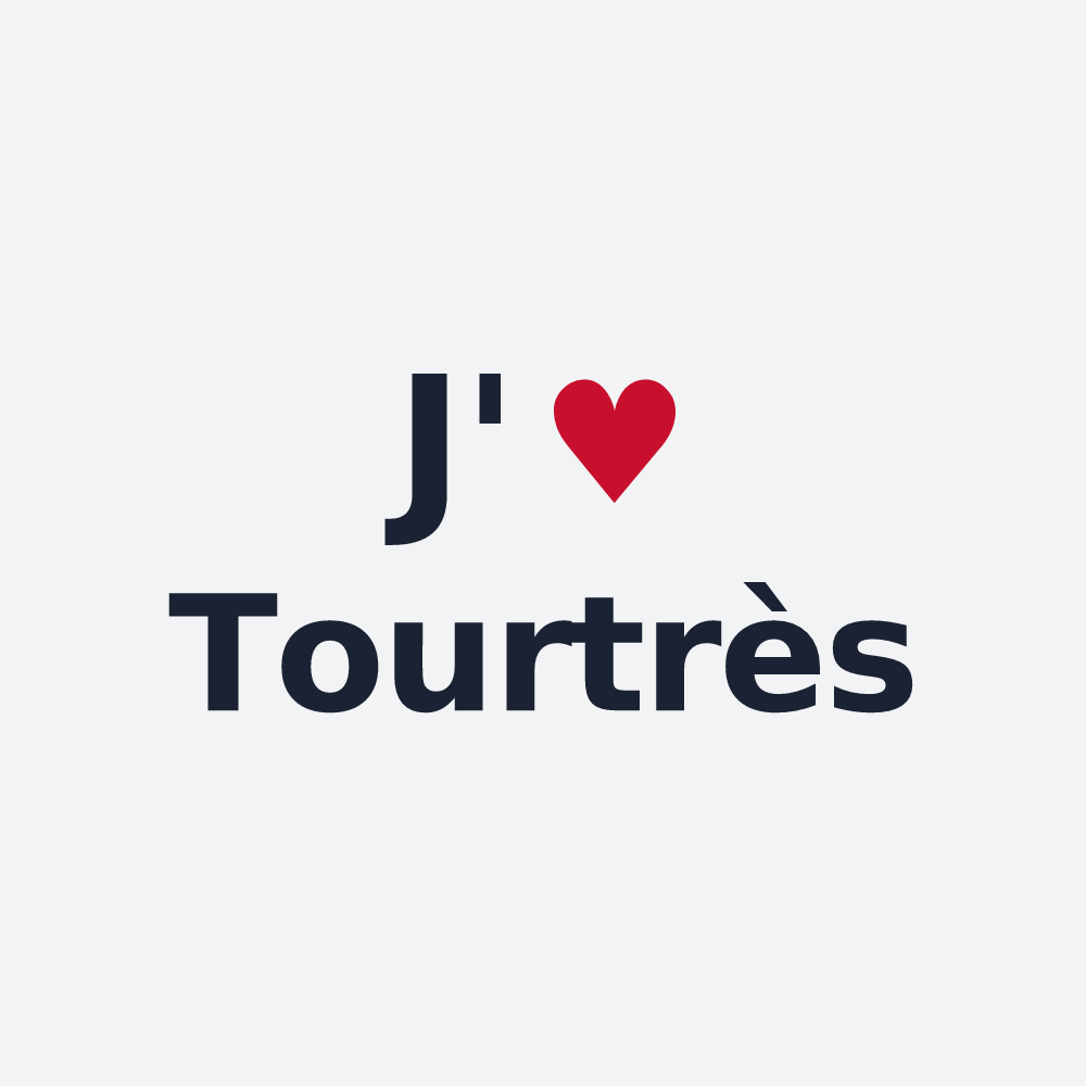 Poster personnalisé Tourtrès — design J'aime Tourtrès
