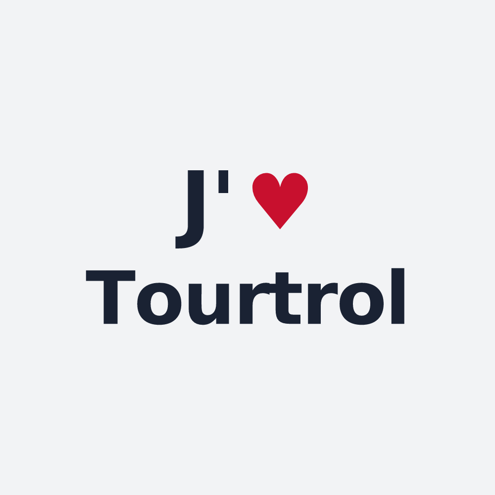 Poster personnalisé Tourtrol — design J'aime Tourtrol