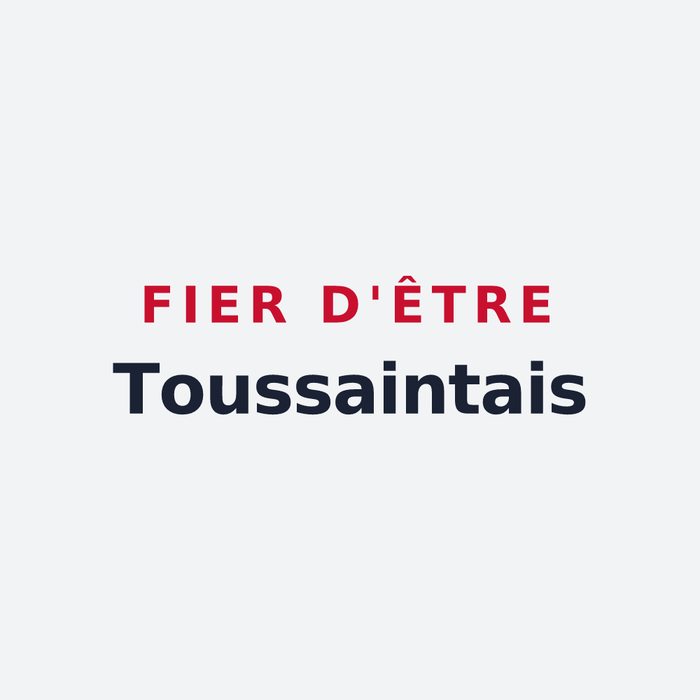 Poster « Fier d'être Toussaintais » — design pour Toussaint