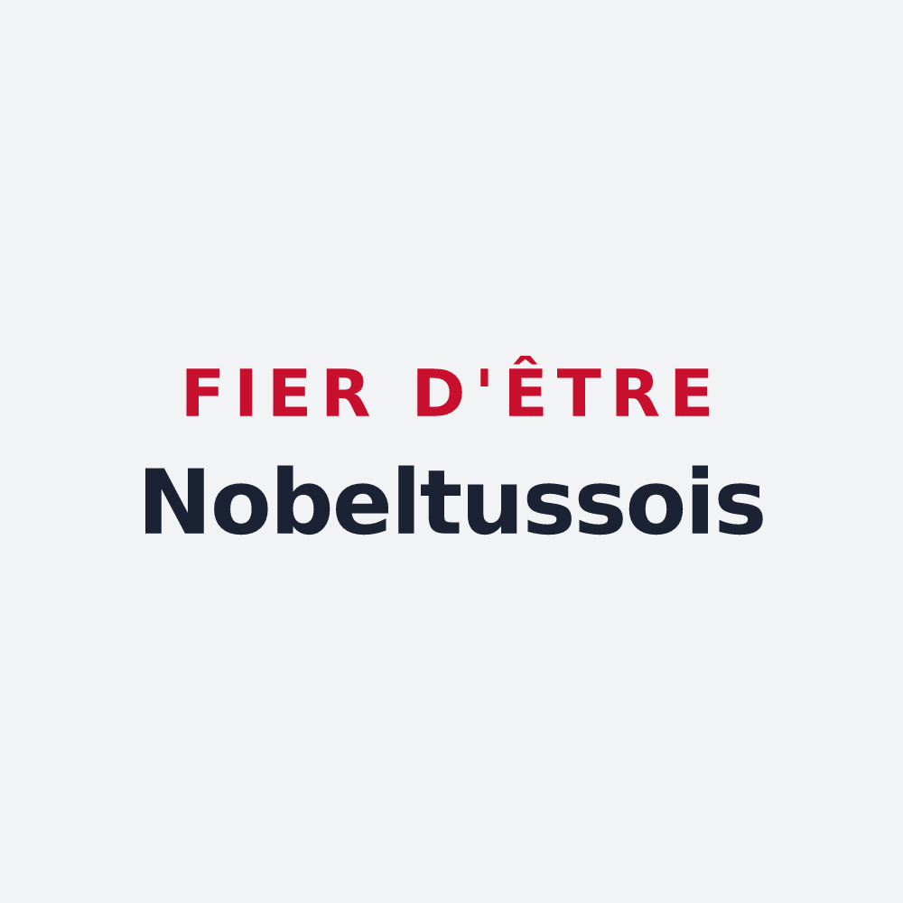 Poster « Fier d'être Nobeltussois » — design pour Toussus-le-Noble