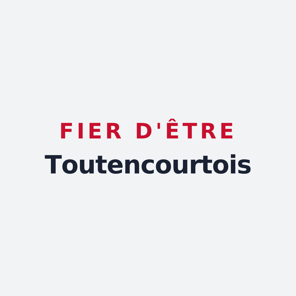 Poster « Fier d'être Toutencourtois » — design pour Toutencourt