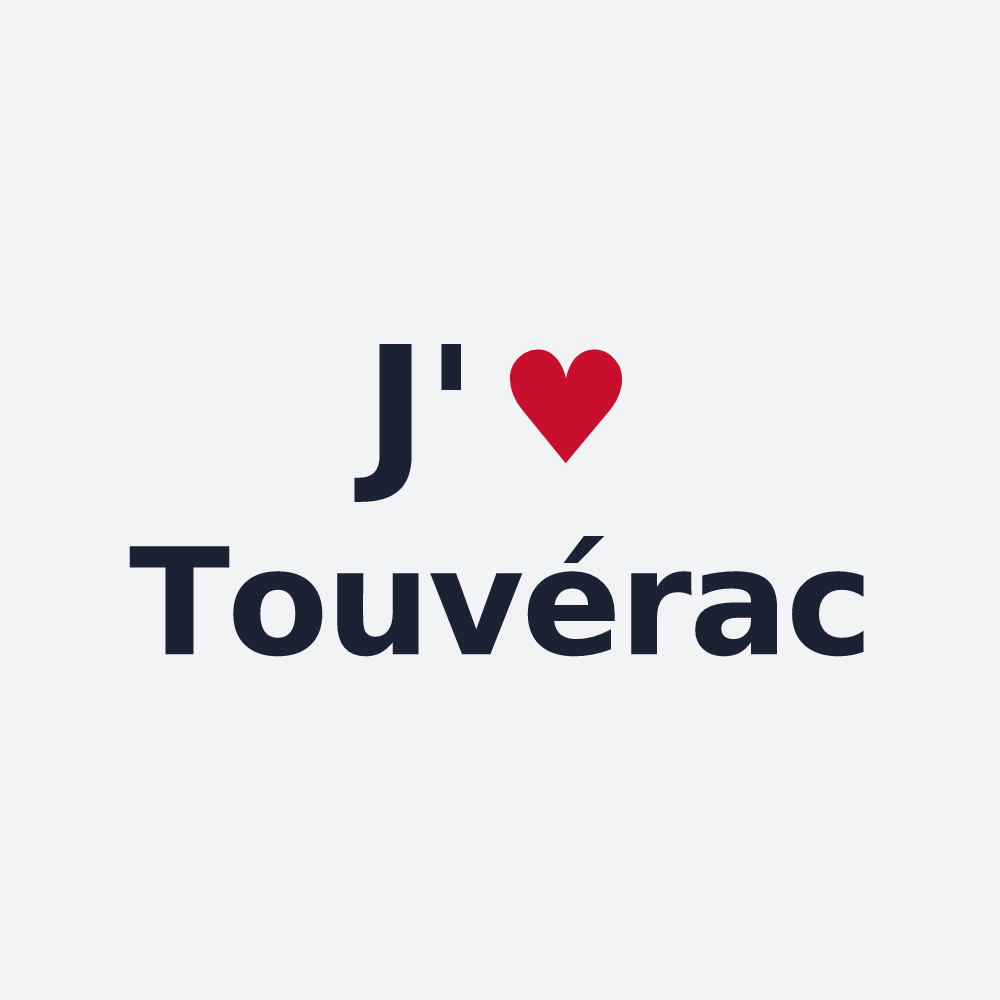 Poster personnalisé Touvérac — design J'aime Touvérac