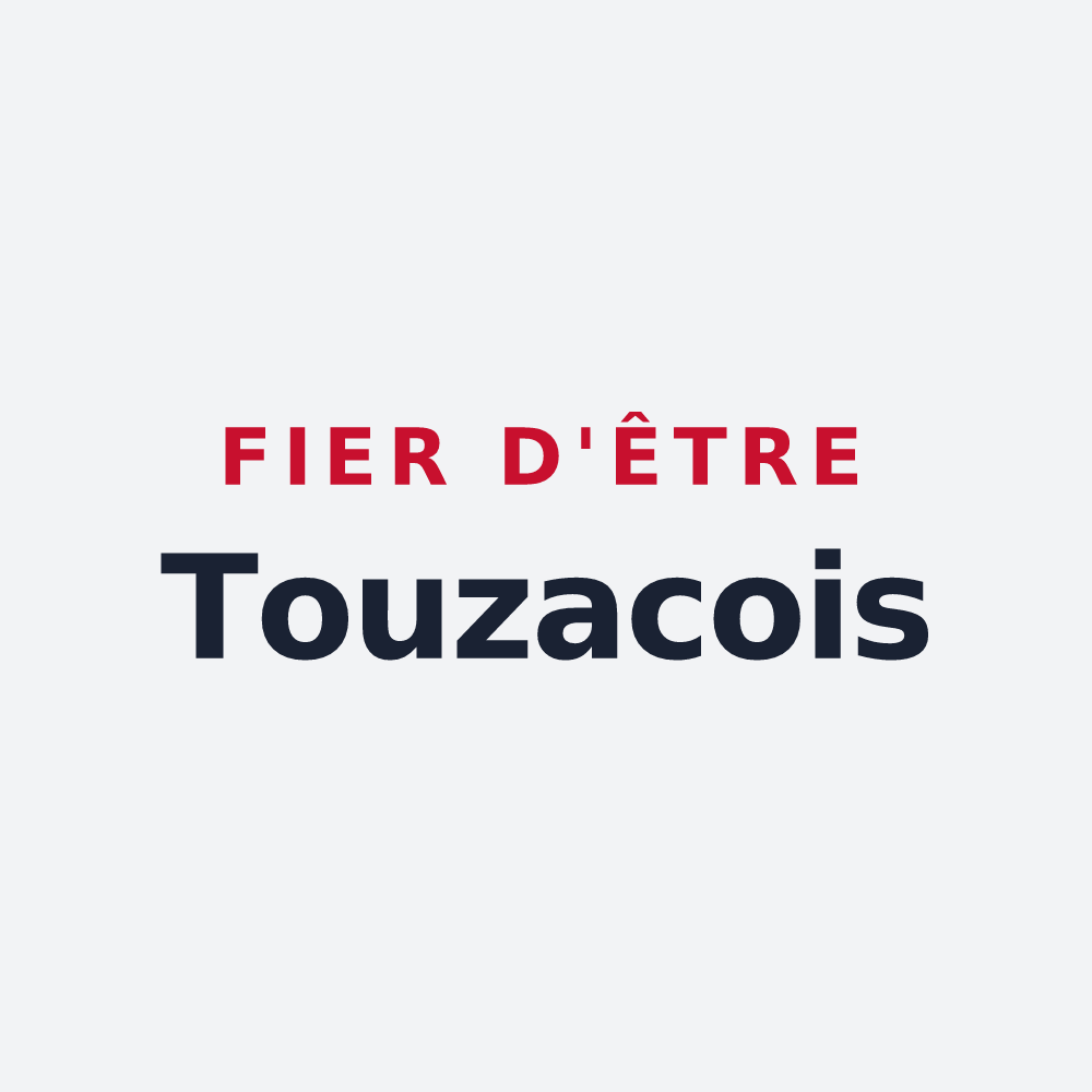 Poster « Fier d'être Touzacois » — design pour Touzac