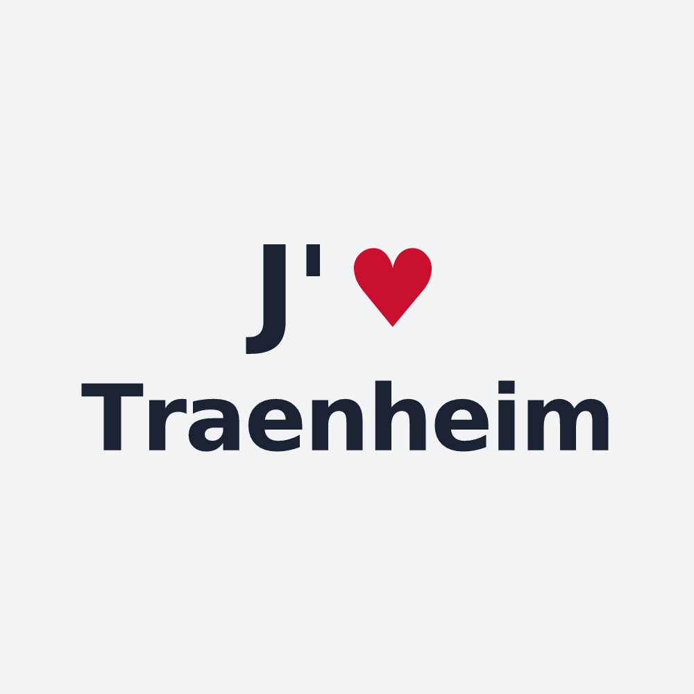 Poster personnalisé Traenheim — design J'aime Traenheim