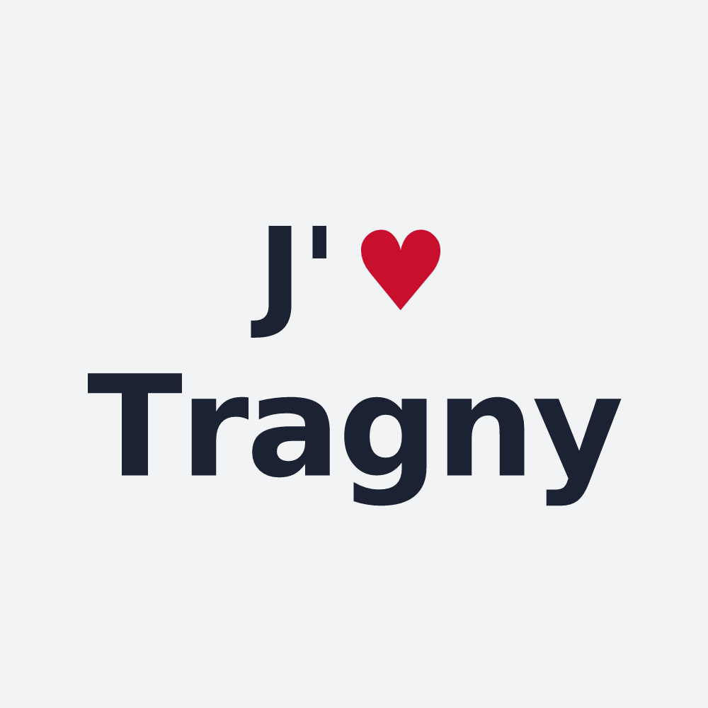 Poster personnalisé Tragny — design J'aime Tragny
