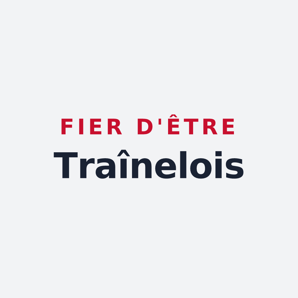 Poster « Fier d'être Traînelois » — design pour Traînel